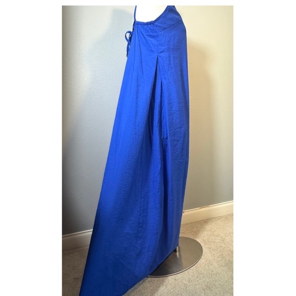 COS V Neck Wide Leg Jumpsuit Womens Size Large Blue - Picture 7 of 11